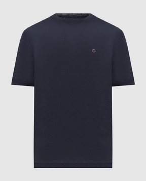 Castangia dal 1850 Blue silk t-shirt PDA12S26