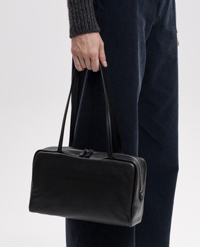 The Row Black leather Astra bag W1725L693