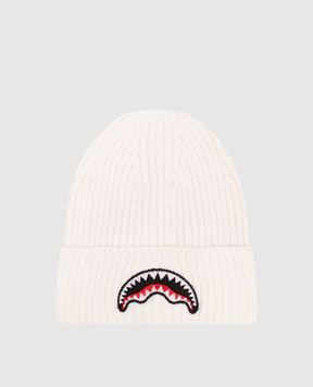 Sprayground Ivory children's hat with embroidery SP15011IVO