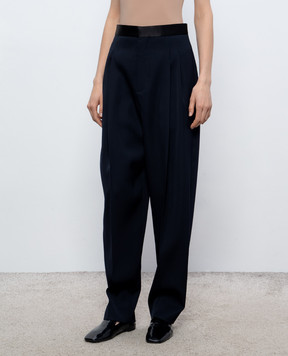 Bottega Veneta Blue wool pants 857717V6DH0