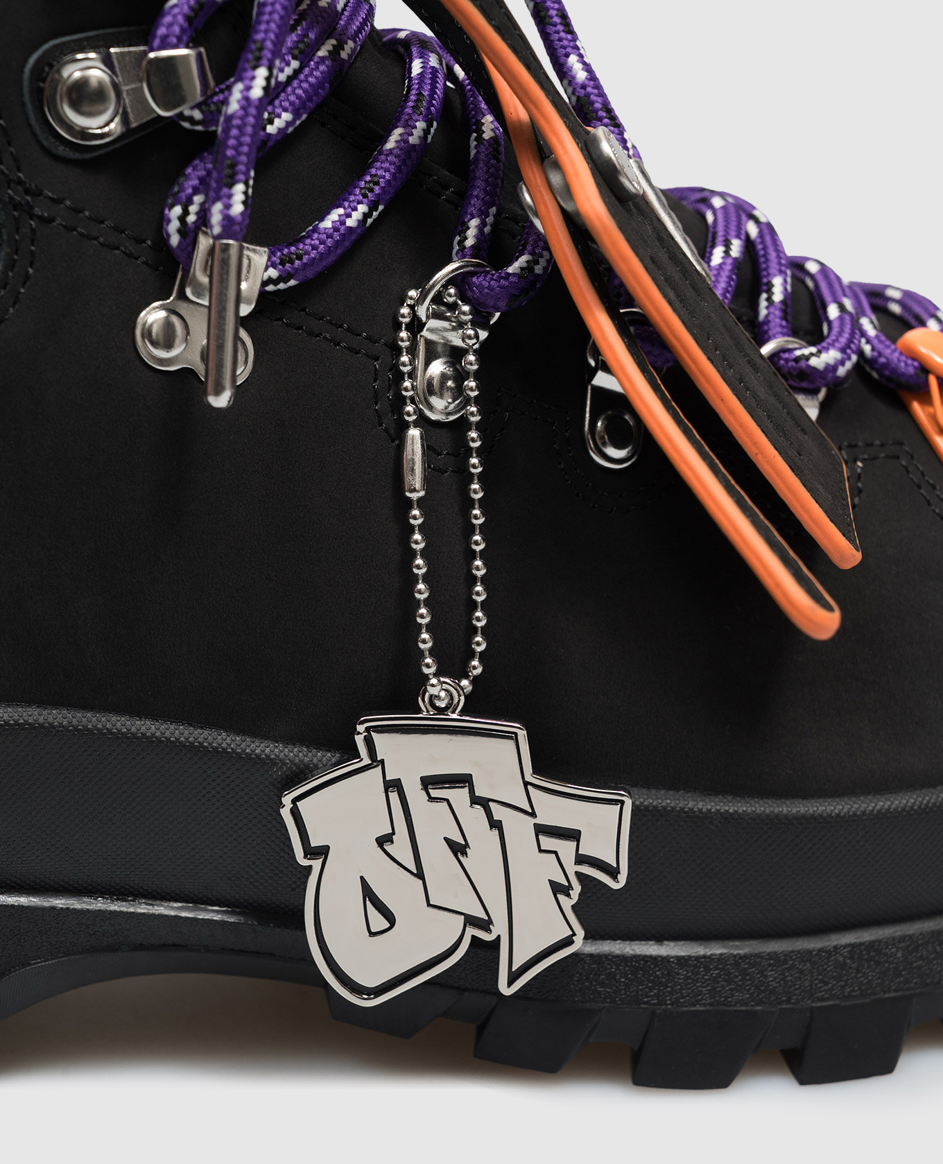 Black nubuck hiking boots Off-White 5