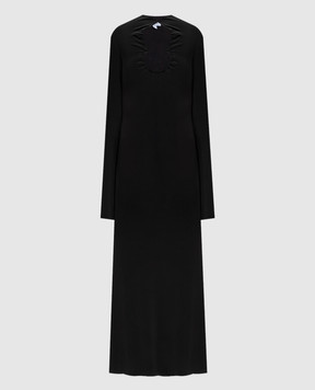 Off-White Black dress with a neckline 2FU00113T