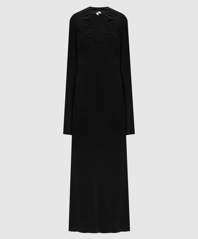 Black dress with a neckline