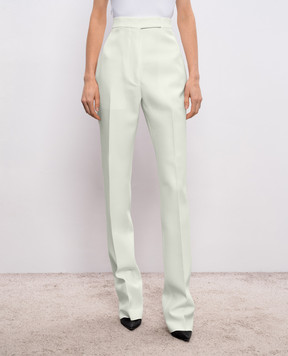 Tom Ford Ivory wool and silk trousers PAW685FAX1666