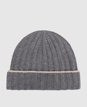 Brunello Cucinelli Gray cashmere hat M2240900