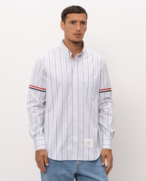 Thom Browne Blue striped shirt MWL301OF1223