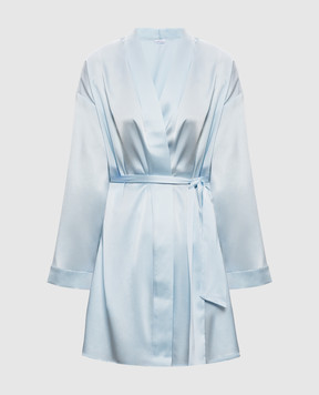Dore & Rose Blue silk robe SILKROBE
