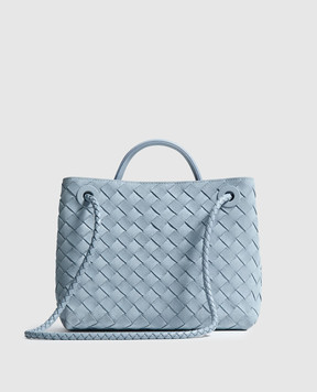 Bottega Veneta Andiamo blue suede bag 766014V5ZZ1