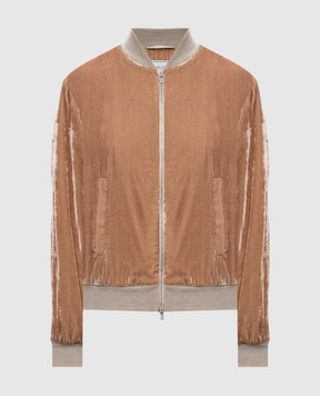 Peserico Brown velvet sports jacket A21046B3951