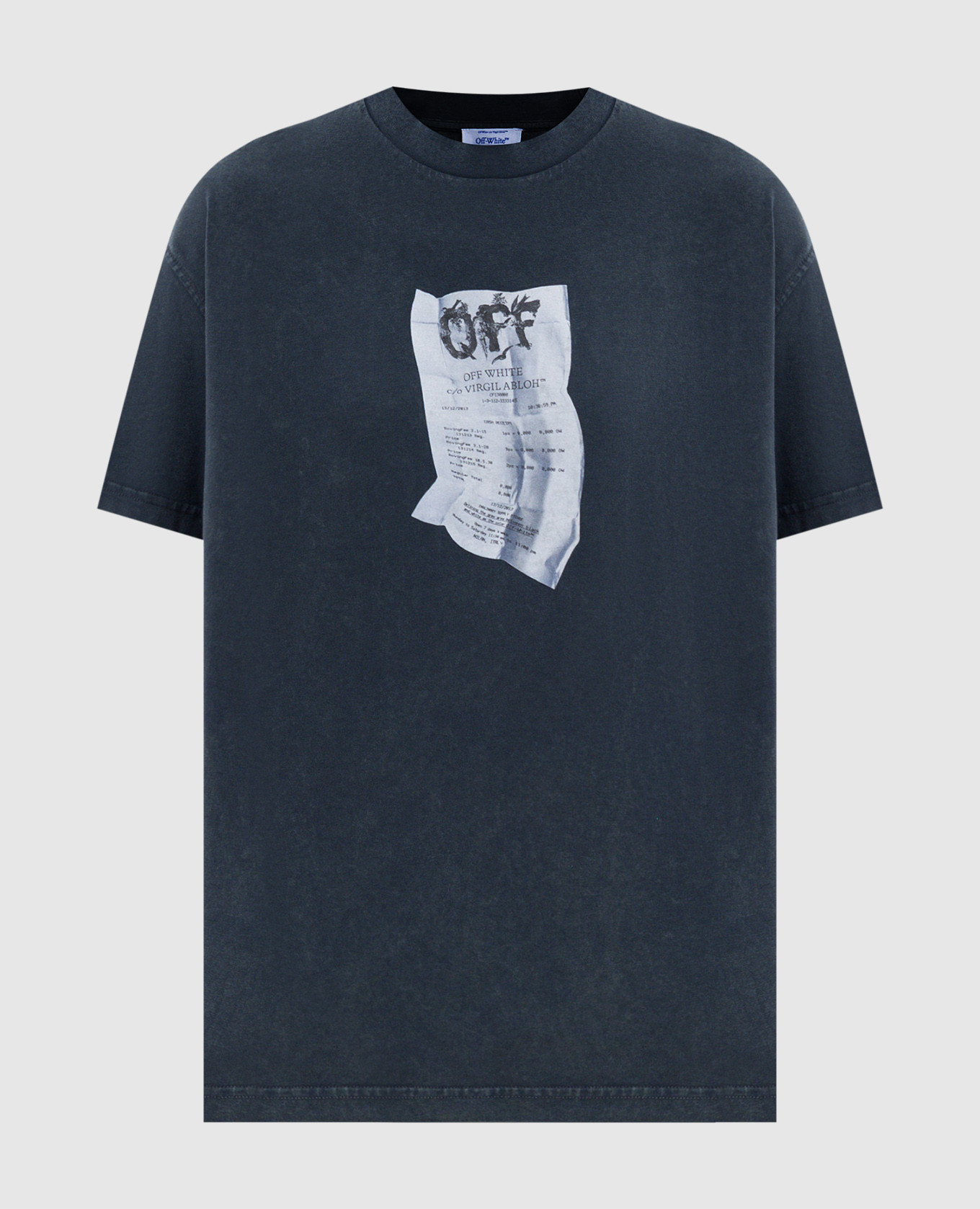 

Blue t-shirt with Receipt print Off-White