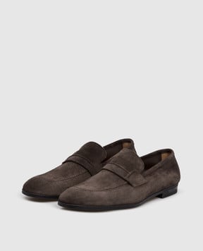Tom Ford Brown suede loafers J1610LCL216N