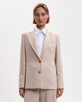 Peserico Beige wool jacket with lurex A0120203359