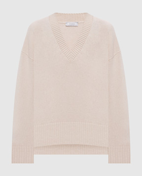 Peserico Beige wool, silk and cashmere pullover A99276F07K09283