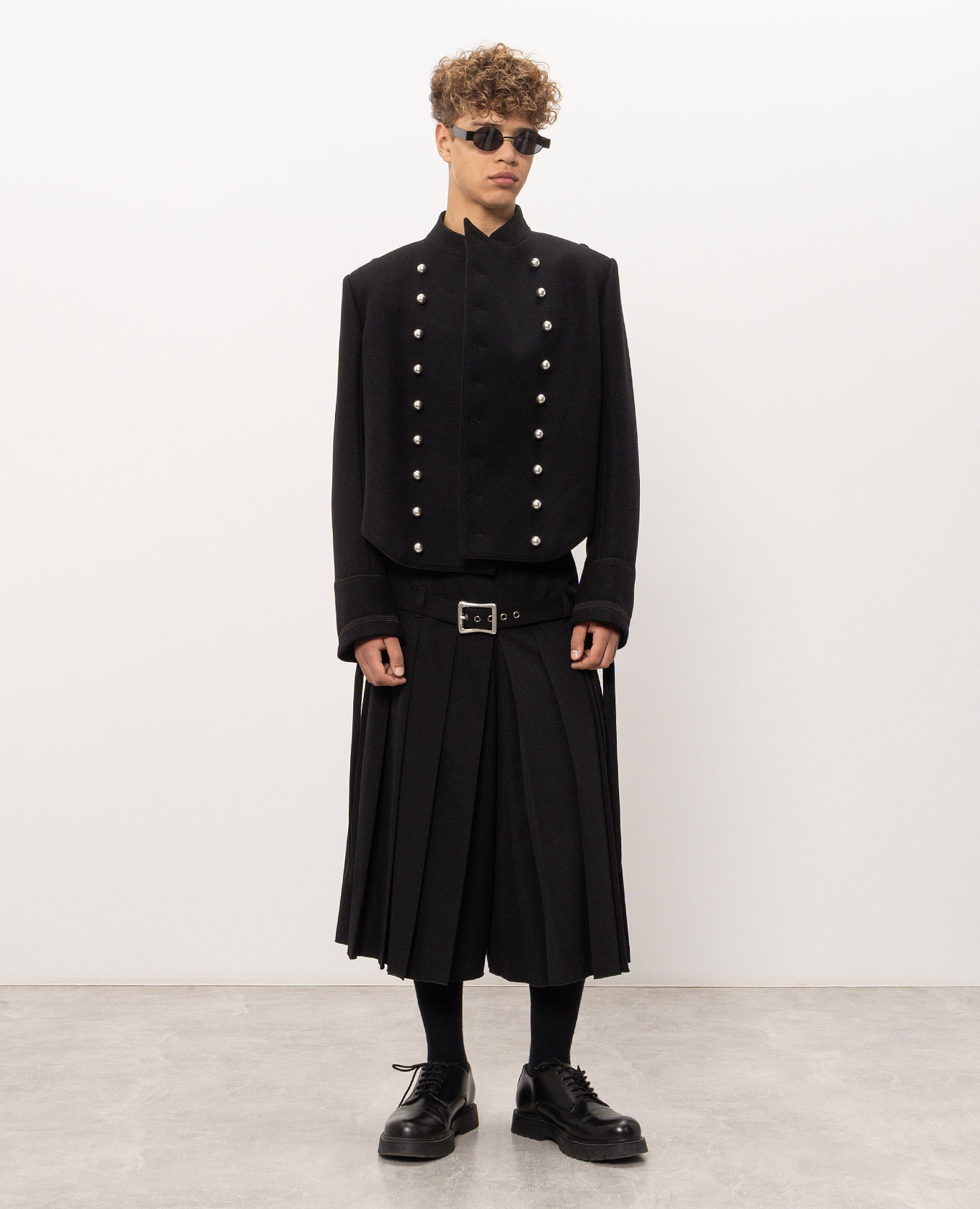 Noa Marsina black double-breasted cropped jacket Ann Demeulemeester 2