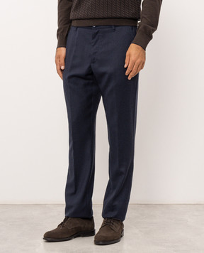 Stefano Ricci Blue wool pants M8T63B0180T6054