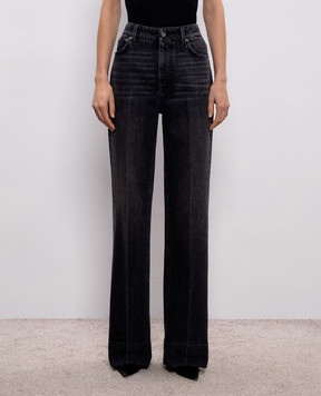 Dolce&Gabbana Black jeans with a worn effect FTC79DG8OE3