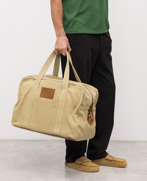 JW Anderson Beige Weekender travel bag with logo HB0771FA0484