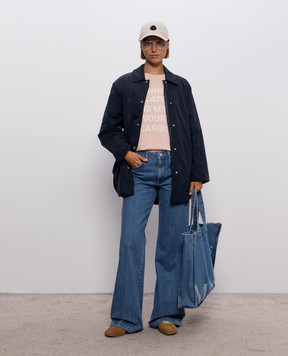Max Mara CARLOTTA blue reversible jacket MTCCARLOTTA