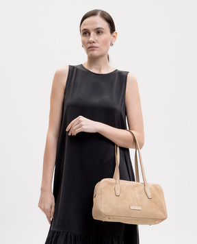 Gianni Chiarini Beige suede bag Aryna BS12219CMPL