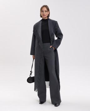 Allude Black wool turtleneck with open shoulders 26564103