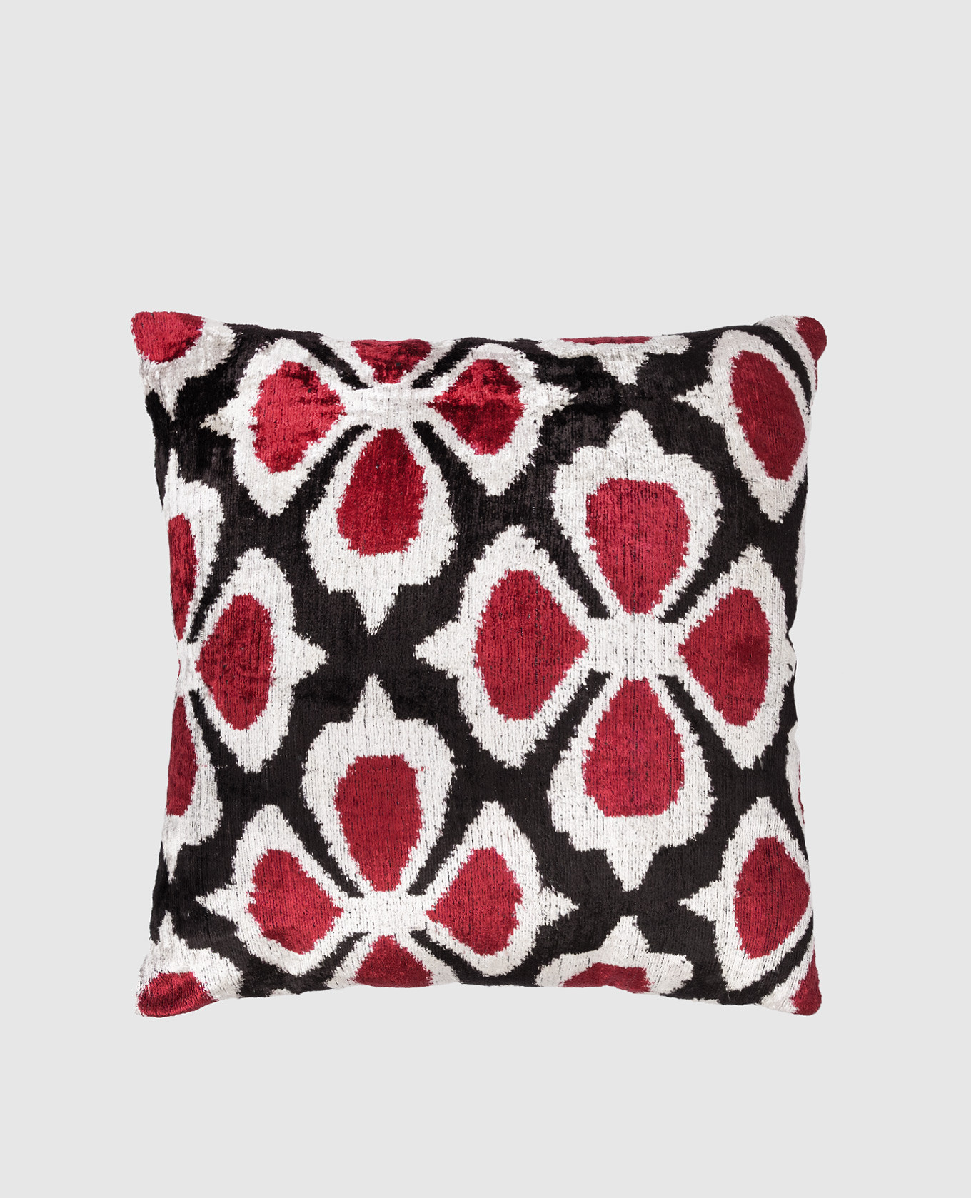 

Decorative double-sided silk pillow with print Les Ottomans, White