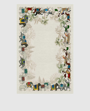 TESSITURA TOSCANA TELERIE Barnum Gray Linen Tablecloth NT170100080037