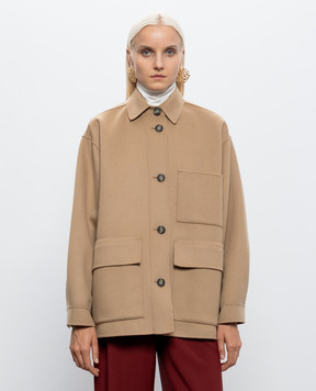 Max Mara Weekend Beige FOLK wool coat WKDFOLK