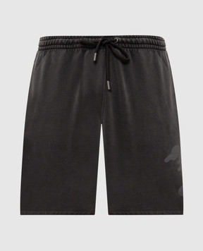 Off-White Gray shorts with print 44MCI013F26F002