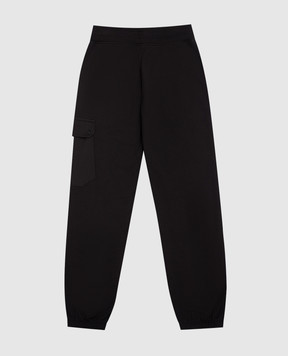 C.P. Company Kids' black joggers with logo print CUP01BLCC0248
