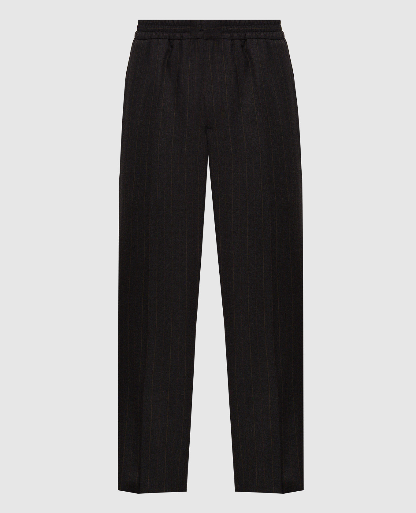 Gray striped wool pants Ami Paris