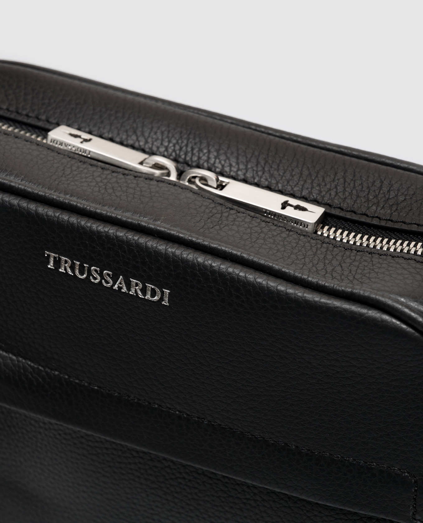 Black leather bag Trussardi 4