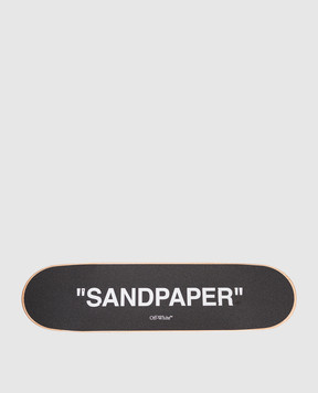 Off-White Sandpaper Skateboard and Heritage Bag Set OHZM005T25MAT003OMNL02