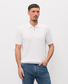 Stefano Ricci Ivory silk polo K818115P31F26281