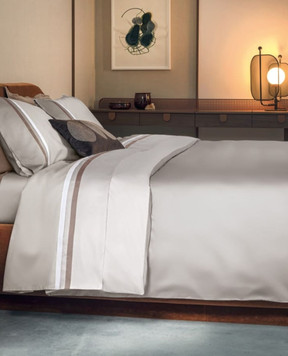 Fazzini Gray satin bedding set KUBRIC KBCCOCO240X220Q7