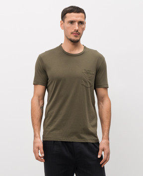 Tom Ford Khaki T-shirt with silk JCS022JMC084