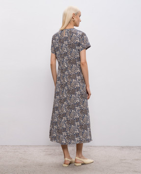 Max Mara Weekend Blue silk midi dress CRESPO WKDCRESPO