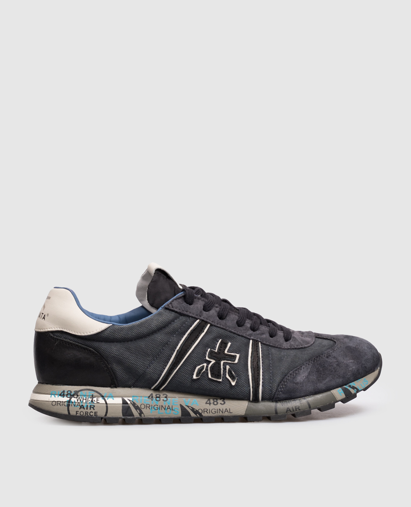 Gray LUCY combination sneakers