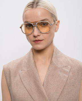 Brunello Cucinelli Sartorial Sunset Monogram Engraved Sunglasses MOCMULTS38