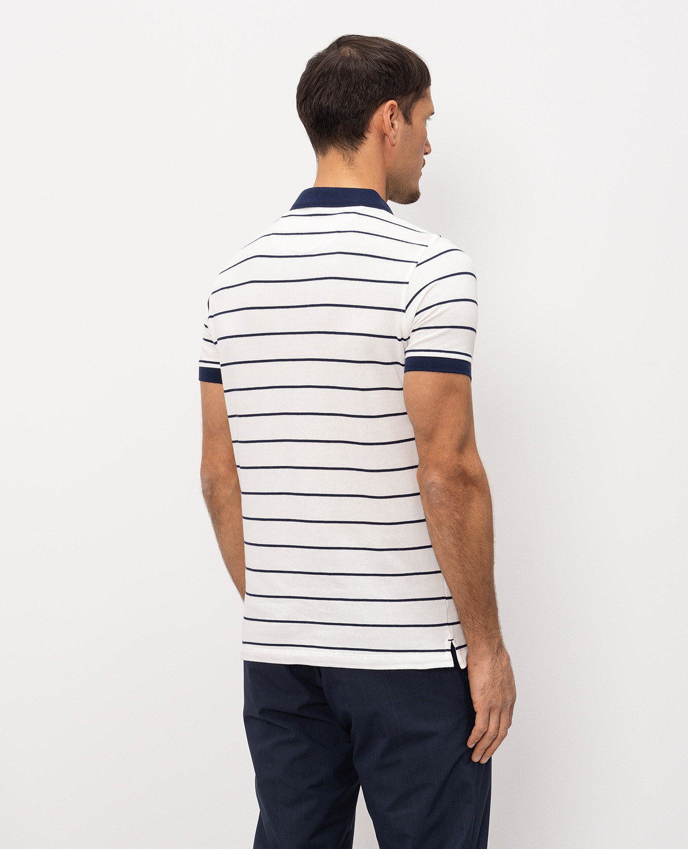 White striped polo shirt Florentino 4