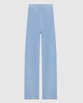Fabiana Filippi Blue pants with lurex PAD276F351M220