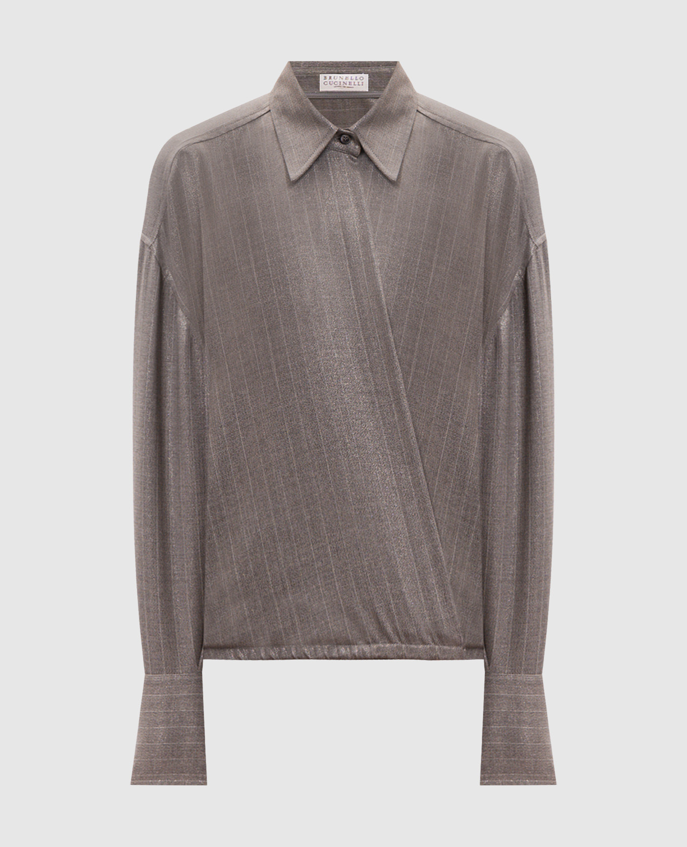 Gray wool blouse