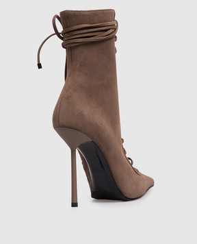 Le Silla Brown suede ankle boots COLETTE 4249B100MBPPVEP