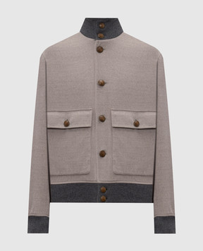 Brunello Cucinelli Gray wool jacket MV4676559