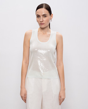 Twinset Green top with sequins 261TP3301