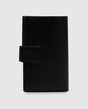 Brunello Cucinelli Black leather wallet with embossed logo MWRLBU439