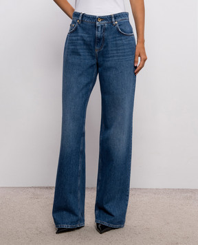 Dolce&Gabbana Blue jeans with logo patch FTC8CDG8PH7