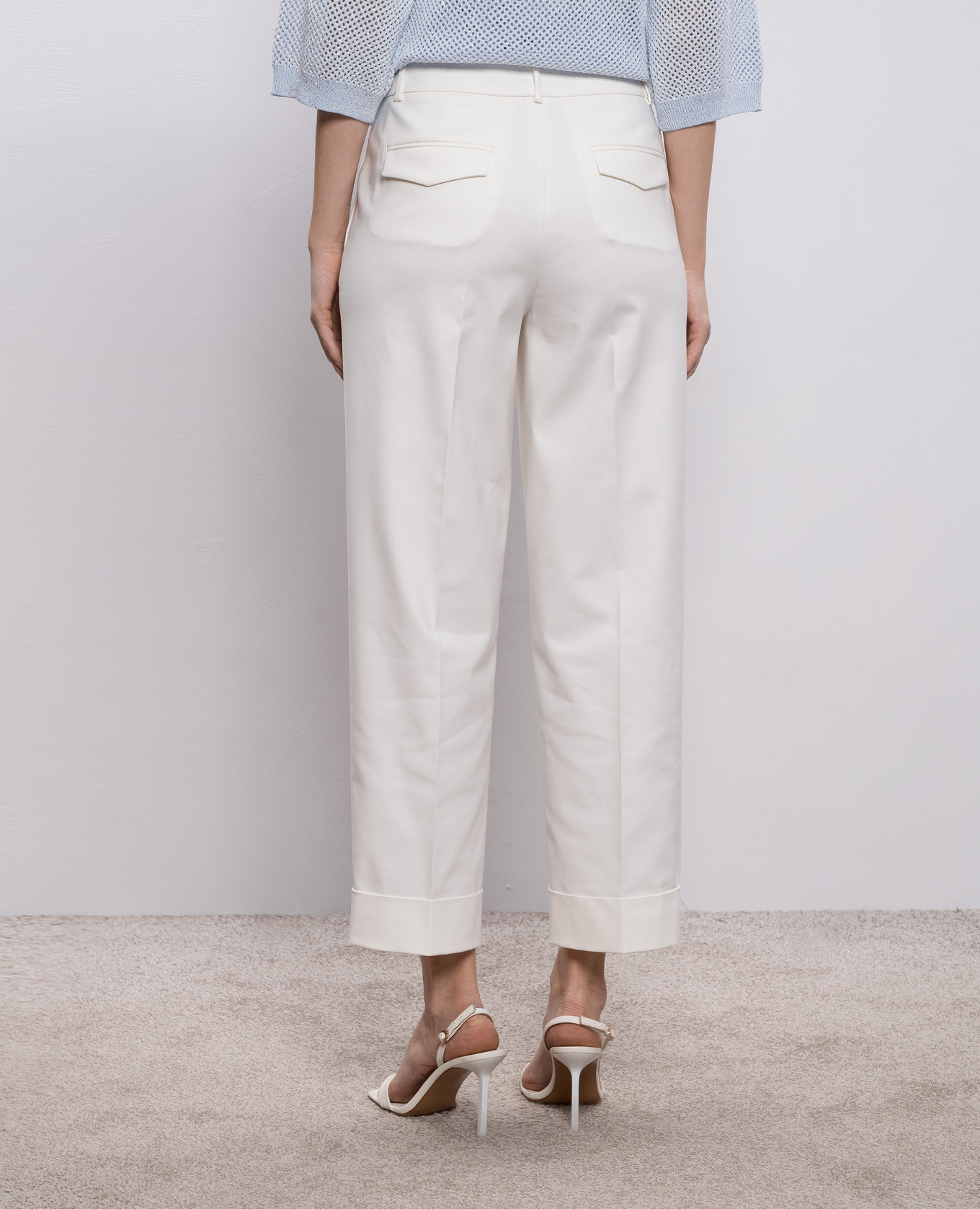 White pants with lapels Peserico 4