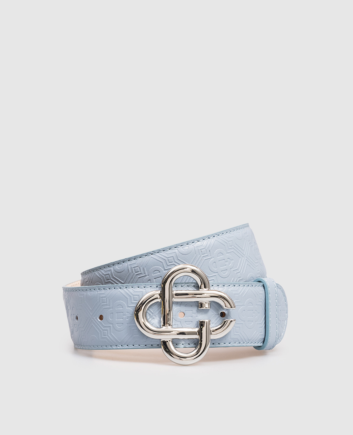 

Blue leather belt with CC emblem Casablanca, Light blue