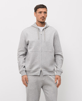 Brunello Cucinelli Melange grey sports jacket MM8319069G