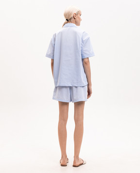 Dore & Rose Blue striped pajamas SHORTSLEEVESTRIPEDPJSE